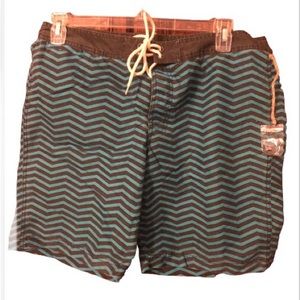 NWOT Converse One Star Striped Board shorts, XL, 9” inseam